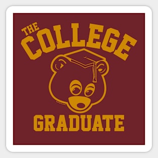 The College Graduate Bear Sticker